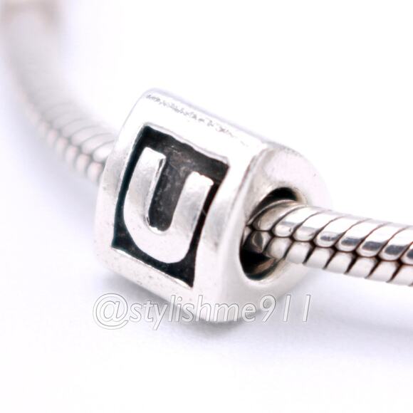 Authentic PANDORA Alphabet Letter - U - Picture 1 of 12